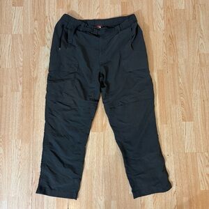 The North Face Dark Gray Zip Off Hiking Tactical Pants Size XL Convertible